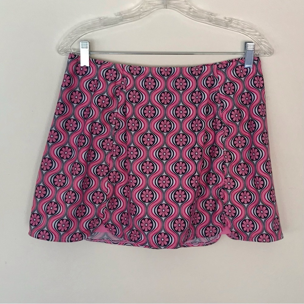 TAIL Laurenza Tennis Skirt Skort Pink, Black & White Size L